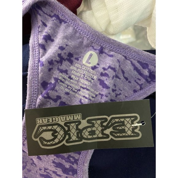NWT Epci MMA Gear purple racerback tank Namaste La - Picture 2 of 3
